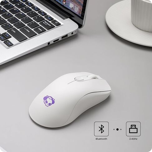 ماوس ألعاب لاسلكي Akko AG325W، ماوس ألعاب بصري أسود لاسلكي مع 3 مستويات DPI قابلة للتعديل لأجهزة الكمبيوتر المحمول/الكمبيوتر/سطح المكتب/الكمبيوتر الشخصي/iPad، متوافق مع Mac/Win in Kuwait