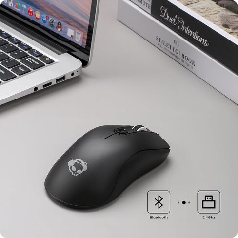 Akko AG325W Wireless Gaming Mouse, Optical Cordless Black Gamer Mouse with 3 Adjustable DPI Levels for Laptop/Computer/Desktop/PC/iPad, Compatible with Mac/Win in Saudi Arabia
