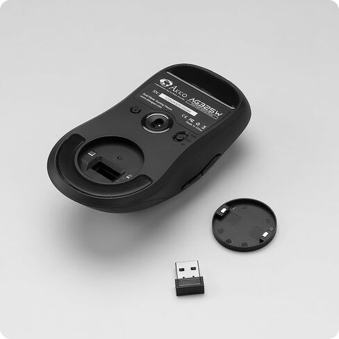Akko AG325W Wireless Gaming Mouse, Optical Cordless Black Gamer Mouse with 3 Adjustable DPI Levels for Laptop/Computer/Desktop/PC/iPad, Compatible with Mac/Win in Saudi Arabia