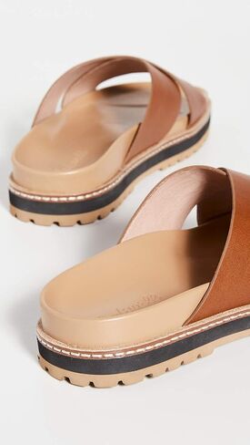 Madewell The Dayna Lugsole Slide Sandal in Leather English Saddle 5 M in Saudi Arabia