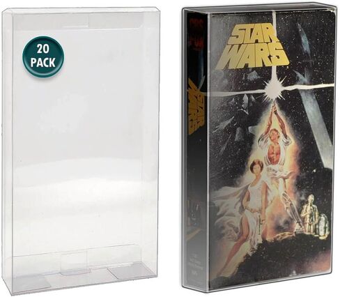 MALKO 10 Pack VHS Tape Protector Case | Protective Sleeve for VHS Cassette Original Box | Display Storage and Preservation in Saudi Arabia