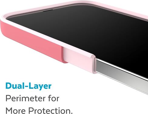 حافظة Speck iPhone 15 Plus & 14 Plus - حماية من السقوط، مقاومة للخدش، مصممة لحافظة MagSafe iPhone مع طلاء ناعم الملمس - iPhone 6.7 بوصة، حافظة مزدوجة الطبقات - مرجاني حلو/مرجاني فاتح CandyShell Pro in Saudi Arabia