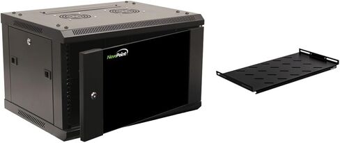 NavePoint 6U Wall Mount Network Server 19 Inch Cabinet Rack Enclosure Glass Door Lock W/Shelf in Saudi Arabia