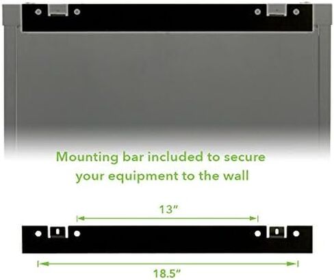 NavePoint 6U Wall Mount Network Server 19 Inch Cabinet Rack Enclosure Glass Door Lock W/Shelf in Saudi Arabia