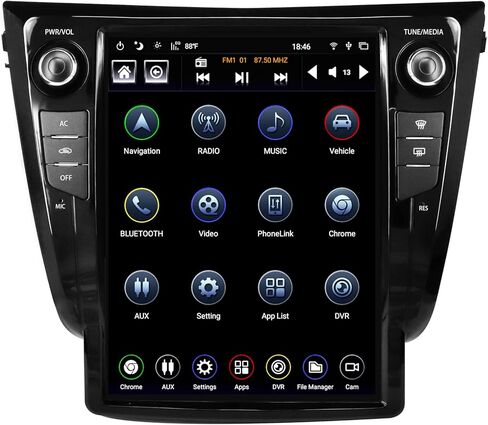 بديل راديو السيارة Cidava T-Style لسيارة Rogue 2013-2019 (AC - HI)، مشغل وسائط متعددة لوحدة رأس Android مقاس 12.1 بوصة، ملاحة GPS/PhoneLink/HDMI Out/AUX/Wi-Fi in Saudi Arabia