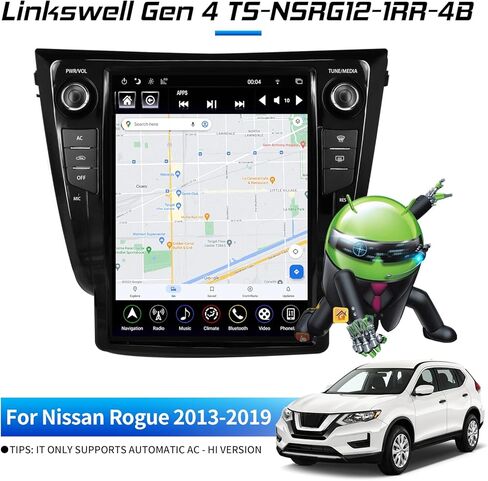 بديل راديو السيارة Cidava T-Style لسيارة Rogue 2013-2019 (AC - HI)، مشغل وسائط متعددة لوحدة رأس Android مقاس 12.1 بوصة، ملاحة GPS/PhoneLink/HDMI Out/AUX/Wi-Fi in Saudi Arabia