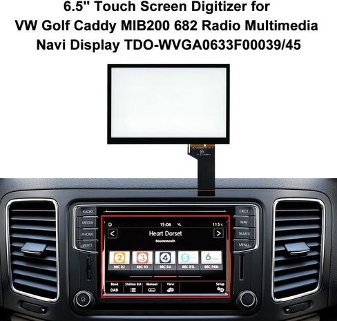6.5 ''شاشة تعمل باللمس محول الأرقام استبدال لشركة فولكس فاجن جولف العلبة MIB200 682 راديو الملاحة الوسائط المتعددة in Kuwait
