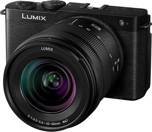 Panasonic LUMIX S9 Mirrorless Full-Frame Camera with 20-60mm F3.5-5.6 L Mount Lens - Black -Bundle with 2X 64GB Memory Card + Lilliput 7" Full HD Monitor + Video LED Light+ Rode Microphone and More in Saudi Arabia