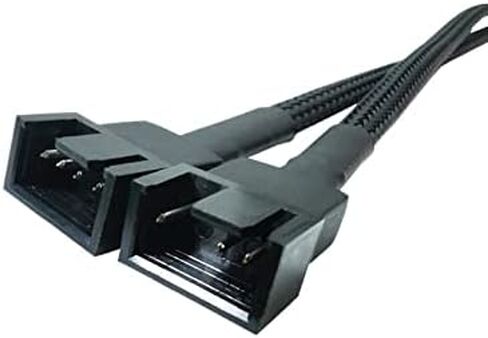 2 Pack PC Fan Splitter PWM 4 Pin CPU Fan Header Splitter Case Computer Fan Splitter in Saudi Arabia