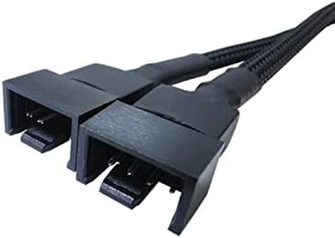 2 Pack PC Fan Splitter PWM 4 Pin CPU Fan Header Splitter Case Computer Fan Splitter in Saudi Arabia