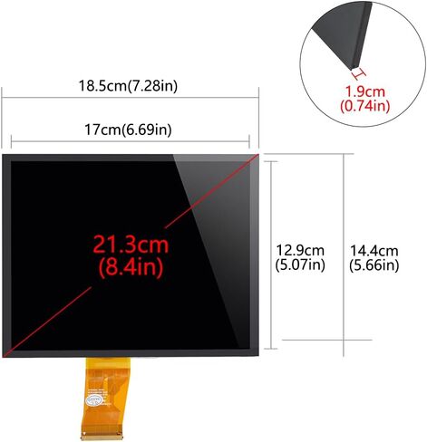 8.4 بوصة Uconnect شاشة تعمل باللمس راديو الملاحة لشاشة LCD 4C UAQ متوافق مع 2017-2022 Gladiator Compass Wrangler Cherokee RAM Chrysler Dodge Challenger Durango Charger in Kuwait