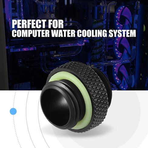 Corsair Hydro X Male 2Pcs G1 4 Thread Fitting Adapter Connector For Computer Water Cooling System Black Short(Mini pair wire short) in Saudi Arabia