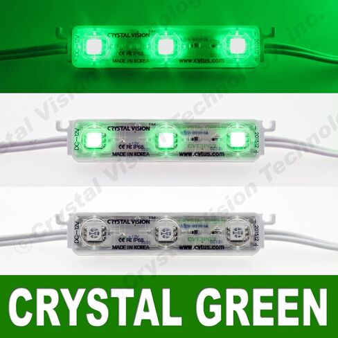 Crystal Vision Korean Genuine 5050 Bright LED Module StoreFront Window Kit/Plug-in and Play Pre-Installed/ 50W Made in Korea w/Warranty (RGB 25ft) in Saudi Arabia