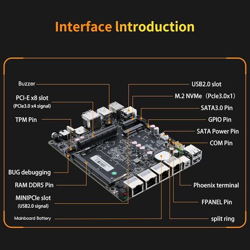 جهاز جدار الحماية الصغير 10 جيجابت كمبيوتر صغير مع SFP +، Intel Alder Lake N100 (4C/4T) 4xIntel I226-V 2.5 جيجابت 2 * Intel 82599ES 10 جيجابت جدار الحماية LTE راوتر يدعم AES-NI 8 جيجا DDR5 128 جيجا NVMe SSD in Saudi Arabia