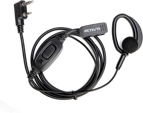 Retevis RT68 Soft Earhook Walkie Talkie Earpiece with Mic, in-Ear, 2 Pin, for RT22 RT68 RT21 H-777 RT86 RT19 RT18 RB45, Compatible with RB45 UV-5R Arcshell 2 Way Radio, Two Way Radio Earpiece(1 Pack) in Saudi Arabia