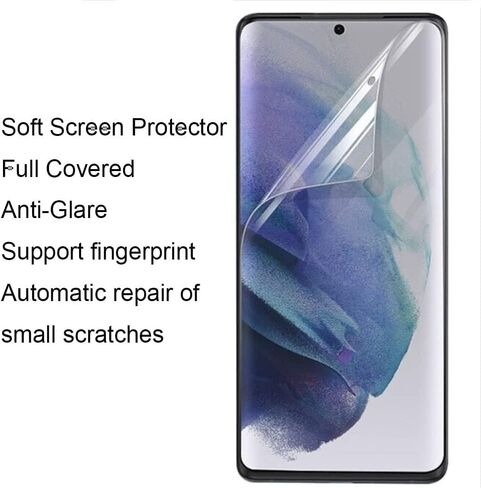 [2+2] عبوة واقي شاشة غير لامع مصمم لهاتف Samsung Galaxy S22 Ultra، قطعتان واقي شاشة ناعم + 2 واقي عدسة كاميرا شفاف in Kuwait
