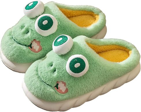 Women's cotton slippers.Cow slippers, frog slippers, pig slippers. Cute animal slippers. Soft and comfortable warm fluffy slippers. in Saudi Arabia