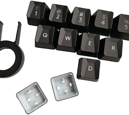 Romer-G Backlit keycaps for Logitech G910 G413 G512 G513 K840 GPRO G810 G413 G310 G613 Mechanical Keyboard 12-Key -Black in Saudi Arabia