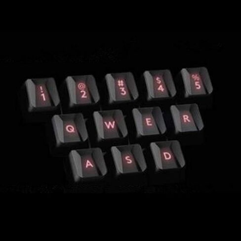 Romer-G Backlit keycaps for Logitech G910 G413 G512 G513 K840 GPRO G810 G413 G310 G613 Mechanical Keyboard 12-Key -Black in Saudi Arabia