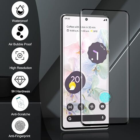 عبوتان لواقي شاشة Google Pixel 7 Pro، عبوتان واقي شاشة من الزجاج المقوى 【2+2 Pack】 عبوتان من واقي عدسة الكاميرا، واقي شاشة من الزجاج المقوى بقوة 9H لـ Google Pixel 7 Pro 5g in Kuwait