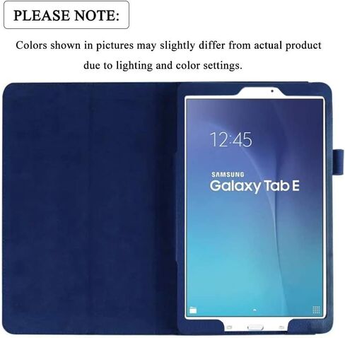 حافظة Galaxy Tab E 9.6 - حافظة جلدية رفيعة قابلة للطي لجهاز سامسونج جالاكسي تاب E 9.6 بوصة (تناسب جميع الإصدارات SM-T560 T561 T565 وSM-T567V) - أرجواني in Saudi Arabia