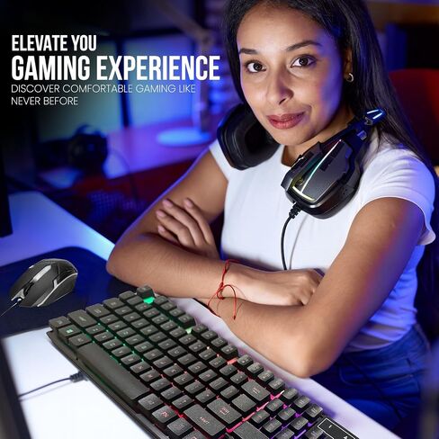 لوحة مفاتيح وماوس سلكية مضيئة للألعاب KT100 لأجهزة Mac Xbox PC in Saudi Arabia