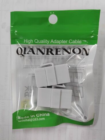 QIANRENON 10 جيجابت في الثانية USB C كيستون جاك محول USB3.1 نوع C أنثى إلى أنثى مقبس حجر الزاوية USB C كيستون لوحة الحائط وحدة موصل 100 واط شحن، للوحة التصحيح لوحة الحائط، أبيض، قطعتان in Saudi Arabia