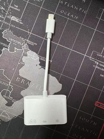 الإضاءة إلى قارئ بطاقة USB SD لهاتف iPhone، محول كاميرا USB أنثى OTG، قارئ بطاقة الذاكرة USB 3.0 المحمول مع منفذ شحن سريع يدعم SD/Micro SD/SDHC/SDXC 3 لا حاجة إلى تطبيق in Kuwait