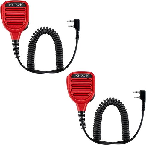 Speaker Microphone Shoulder Waterproof IP56 Compatible with Kenwood Two Way Radio with 3.5mm Jack (2 pcs) in Kuwait