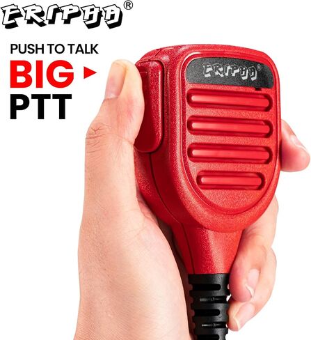 Speaker Microphone Shoulder Waterproof IP56 Compatible with Kenwood Two Way Radio with 3.5mm Jack (2 pcs) in Kuwait