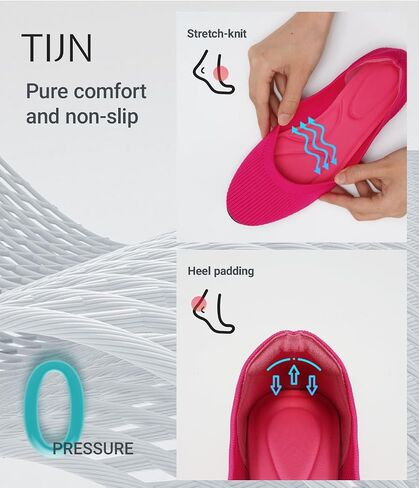 TIJN Women's Machine Washable Ballet Flats Shoes Comfortable Casual Slip on Flats Round-Toe Style(Celexa) in Saudi Arabia