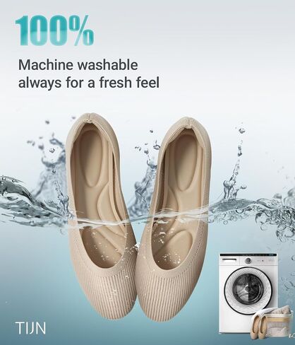 TIJN Women's Machine Washable Ballet Flats Shoes Comfortable Casual Slip on Flats Round-Toe Style(Celexa) in Saudi Arabia