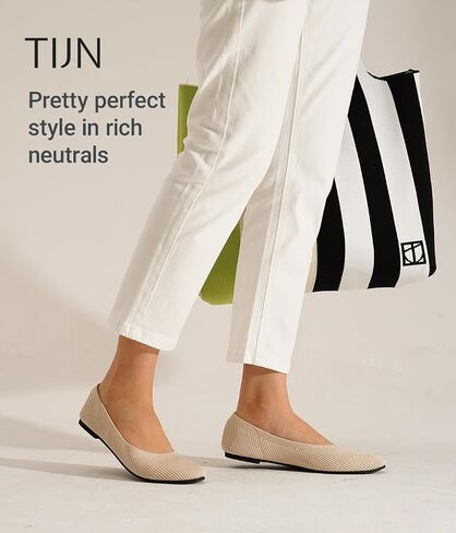 TIJN Women's Machine Washable Ballet Flats Shoes Comfortable Casual Slip on Flats Round-Toe Style(Celexa) in Saudi Arabia