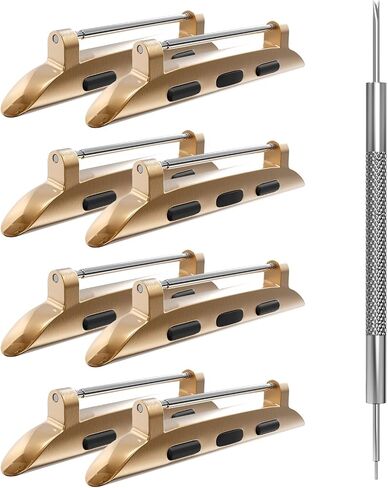 Spring Bar Watchband Connectors for Apple Watch Band Adapter, Replacement Link Attachment for iWatch Ultra(49mm) Series 9 8 7(45mm 41mm) 6 5 4 SE(44mm 40mm) 3 2 1(42mm 38mm) Strap 4pack in Saudi Arabia