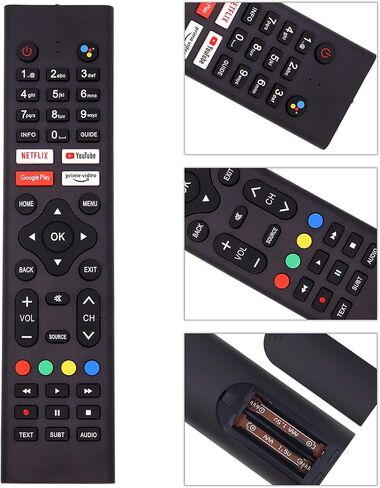 Replacement Remote Control for Sceptre Smart Android TV 8142026670099K A322BV-SRC A515CV-UMC Without Google Assistant Function in Kuwait