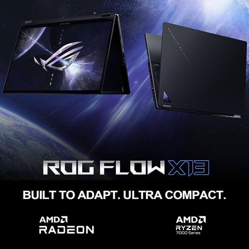 ASUS ROG Flow 13.4" Ryzen 9 Touchscreen Business Convertible 2-in-1 Laptop, 13.4" FHD+ 1920 * 1200 Touchscreen 120Hz, AMD Ryzen 9 7940HS, 16GB RAM, 512GB SSD, Windows 11 Pro in Saudi Arabia