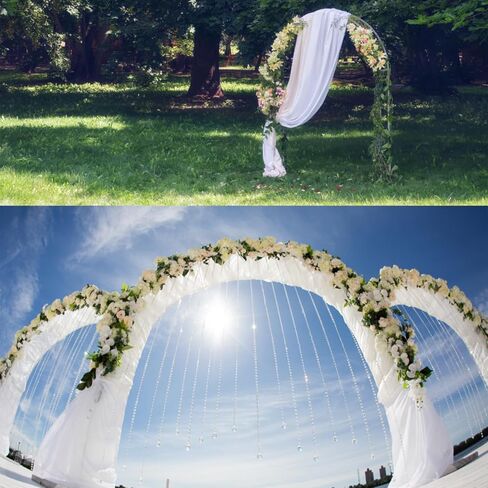 Arch Backdrop Stand Set of 2, 7.2FT 6FT Metal Gold Wedding Arch Frame Balloon Stand for Birthday Party Baby Shower Ceremony Decoration in Saudi Arabia
