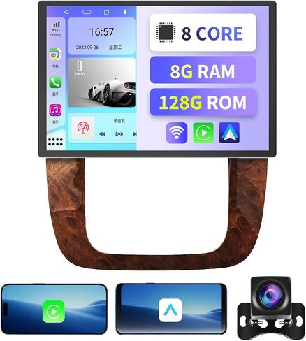 Car Radio for GMC Yukon Chevrolet Silverado Tahoe Suburban 2007-2014 Stereo 13.1 Inch IPS Touch Screen Android 13 Car Radio with Carplay & Android Auto WiFi GPS BT 5.0 FM/AM 8+128G in Saudi Arabia