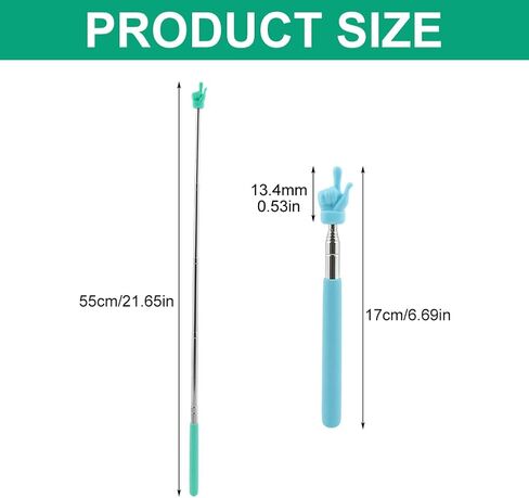 4 Pcs Telescopic Teachers Pointer,Hand Pointer,Pointer for Classroom,Retractable Pointer Telescopic,Extendable Hand Pointer Finger Pointer Stick,for Teachers School in Saudi Arabia