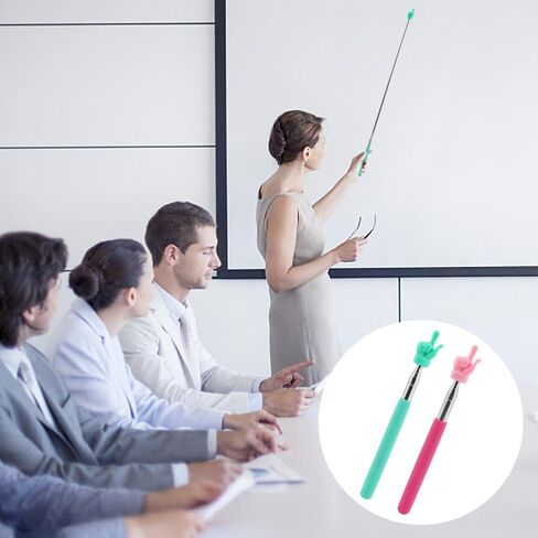 4 Pcs Telescopic Teachers Pointer,Hand Pointer,Pointer for Classroom,Retractable Pointer Telescopic,Extendable Hand Pointer Finger Pointer Stick,for Teachers School in Saudi Arabia