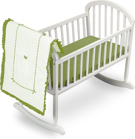 Baby Doll Bedding Unique Cradle Bedding Set, Green Apple (1230crnew-green Apple) in Saudi Arabia