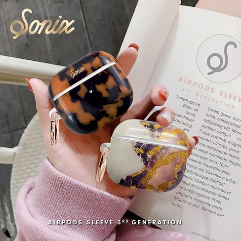 حافظة Sonix Brown Tort لأجهزة AirPods Gen 3 [غطاء صلب] حافظة واقية على شكل سلحفاة لأجهزة Apple Airpod 3rd Generation in Saudi Arabia