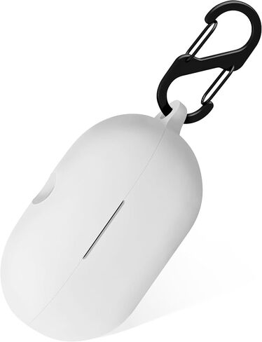 Geiomoo Silicone Case for Beats Solo Buds, Protective Cover with Carabiner (Black) in Saudi Arabia