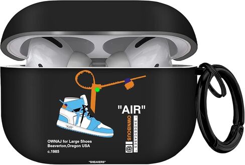 Gedicht for Airpods Pro Case، لطيف لطيف أحذية حمراء نمط TPU حالات لينة لAirpods Pro Case الجيل الأول، مقاوم للصدمات لـ Airpods Pro 2019 حافظة للرجال والنساء مع حبل وسلسلة مفاتيح in Kuwait
