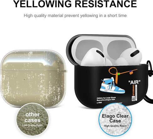 Gedicht for Airpods Pro Case، لطيف لطيف أحذية حمراء نمط TPU حالات لينة لAirpods Pro Case الجيل الأول، مقاوم للصدمات لـ Airpods Pro 2019 حافظة للرجال والنساء مع حبل وسلسلة مفاتيح in Kuwait