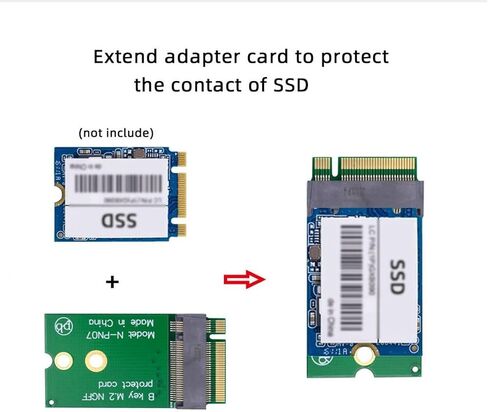 chenyang M.2 22x30mm to 22x42mm NGFF B-Key SATA SSD Upgrade Extension Protect Card Adapter for 2230 SSD LTE Card in Saudi Arabia