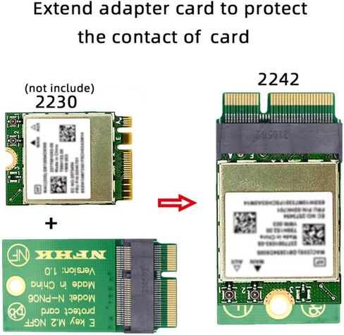 Chenyang M.2 22x30 مللي متر إلى 22x42 مللي متر NGFF B-Key SATA SSD ترقية تمديد حماية بطاقة محول لبطاقة 2230 SSD LTE in Saudi Arabia