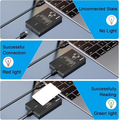 قارئ RFID 125 كيلو هرتز/13.56 ميجا هرتز قارئ ثنائي التردد 1326 بطاقة تقريب عائلية وبطاقة هوية EM4100 قارئ USB يدعم بروتوكول ISO 14443-A/B وبطاقة IC وملصقات بروتوكول ISO15693 قارئ بطاقات بدون تلامس in Kuwait