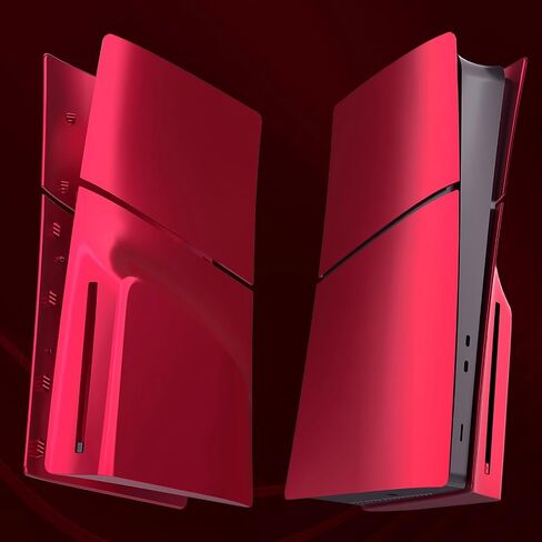 لوحات غطاء لجهاز PS5 Slim Disc Edition لجهاز PS5 Slim Premium ABS لوحات بديلة مضادة للخدش والغبار حافظة واقية لجهاز Playstation 5 Slim Accessories باللون الأحمر in Kuwait