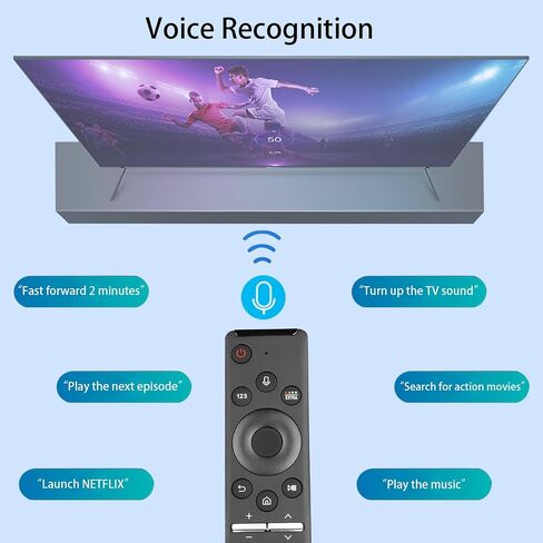 BN59-01292A Voice Remote Control Compatible With Samsung Smart UHD QLED LED TVs Controller RMCSPM1AP1 BN59-01242C UN40MU6300FXZA UN40MU630DFXZA UN55MU8000FXZA UN55MU8500FXZA Replacement With Batteries in Saudi Arabia